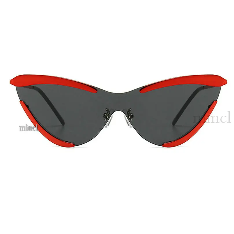 

Women's Cat Sunglasses Vintage Retro Gold Black Red Uv400 Sexy Frameless Sun Glasses for Female 2020 Gifts Party Eyewear NX