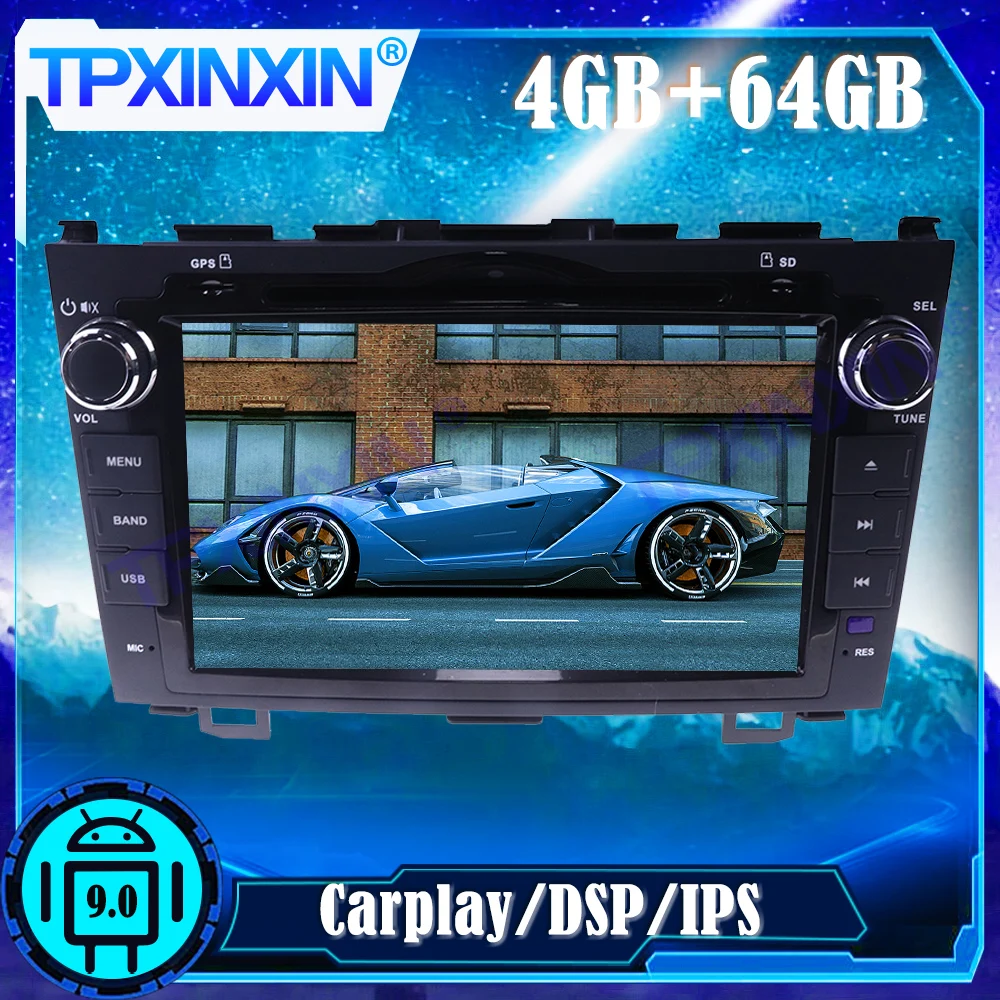 

Android 10,0 4 + 128G для Honda CRV CR-V 2006-2011, мультимедийный плеер, Автомобильная GPS-навигация, автомобильное радио, стереомагнитола, записывающее устройс...