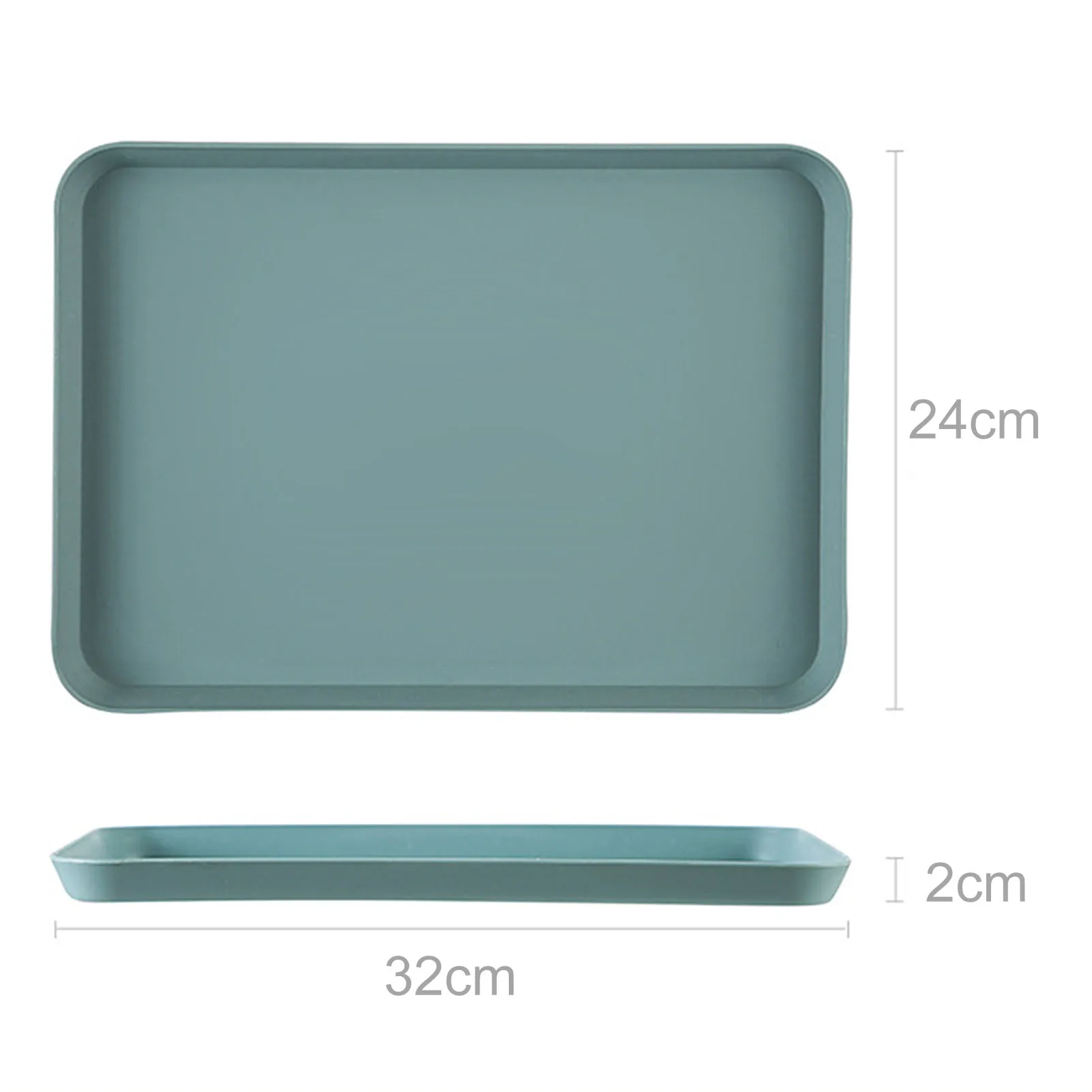Multi Nordic Creative Multi-function Rectangular Plastic Tray Storage Tray Kitchen Supplies Home Kitchen Fruit Dessert