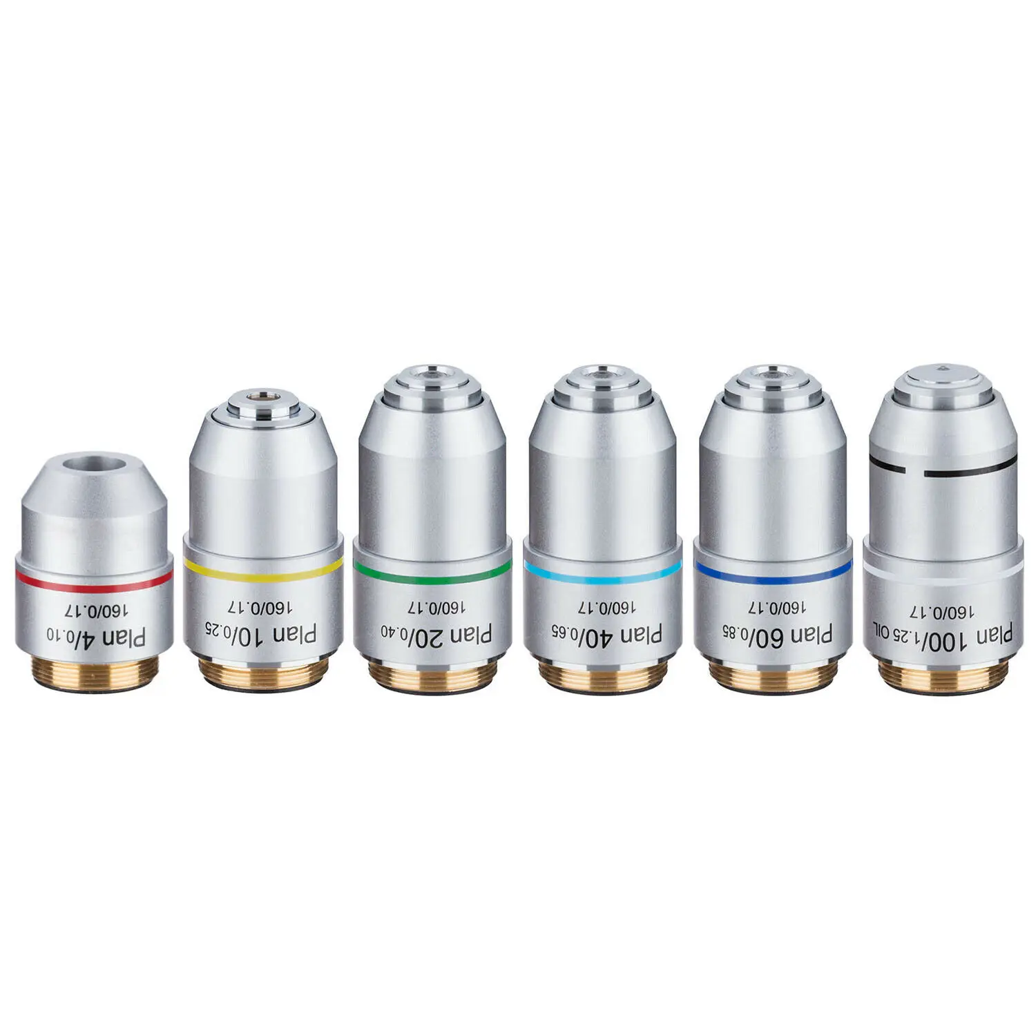 Obiettivo Per Microscopio 100X - Lente Acromatica DIN 160/0.17 Per Laboratorio Biologico