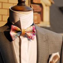 Free Shipping New male men's fashion Starry vegetable tanned natural series wedding collar knot Western European party gift