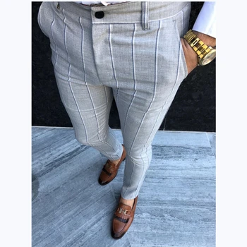smart striped trousers