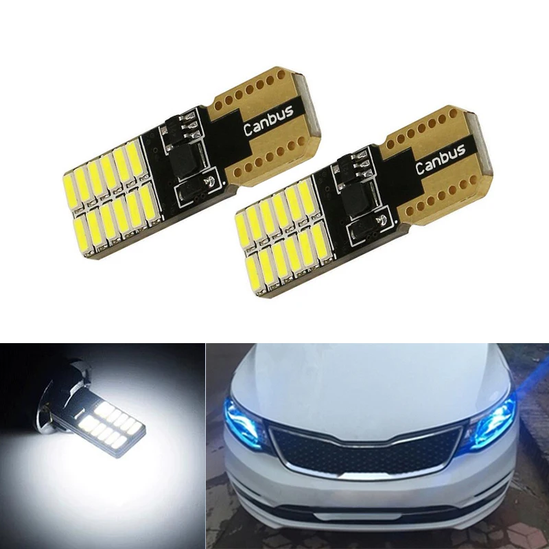 2x T10 W5W Светодиодная лампа для габаритных огней без ошибок CAN BUS Kia sportage rio k2 k3 k5 ceed