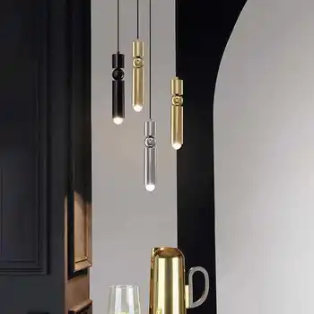 

Simple Modern Bedroom Bedside Lamp Creative Single-Head Droplight Northern European-Style Light Luxury Restaurant Bar Art Lamp