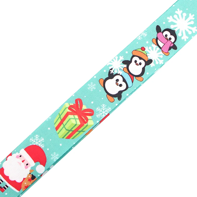 CA484 Santa Claus Christmas Lanyard Neck Strap Lanyard for key ID Card Phone Straps USB Badge holder Hang Rope Lariat Lanyards