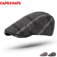 Головной убор в клетку капот Bere Женская шляпка мужские в английском стиле зимние шапки женские barot Cappellini painter французская шляпа