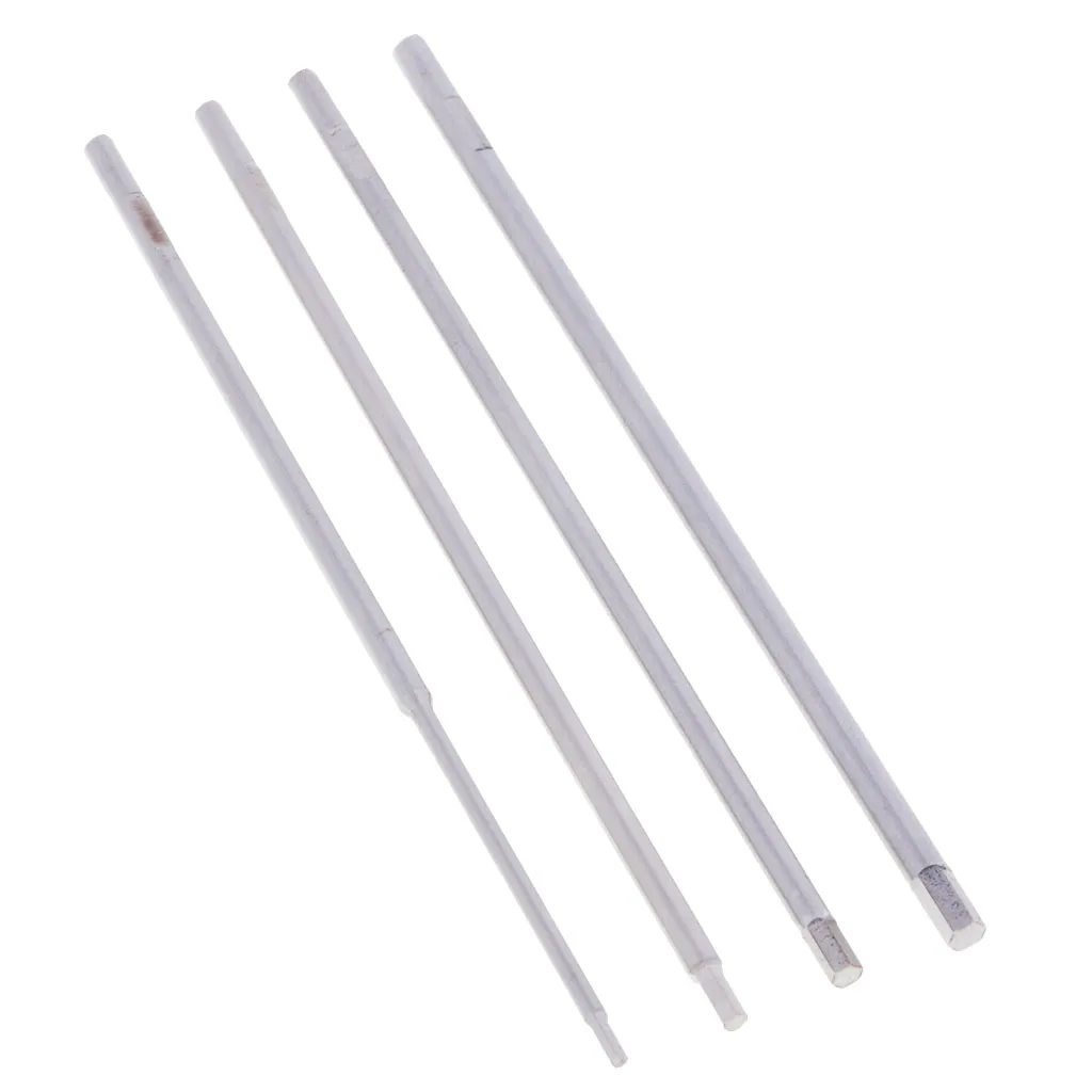 4x RC Screwdriver Tool Kit Hex Cross Key Socket Wrench Spanner Repair Silver