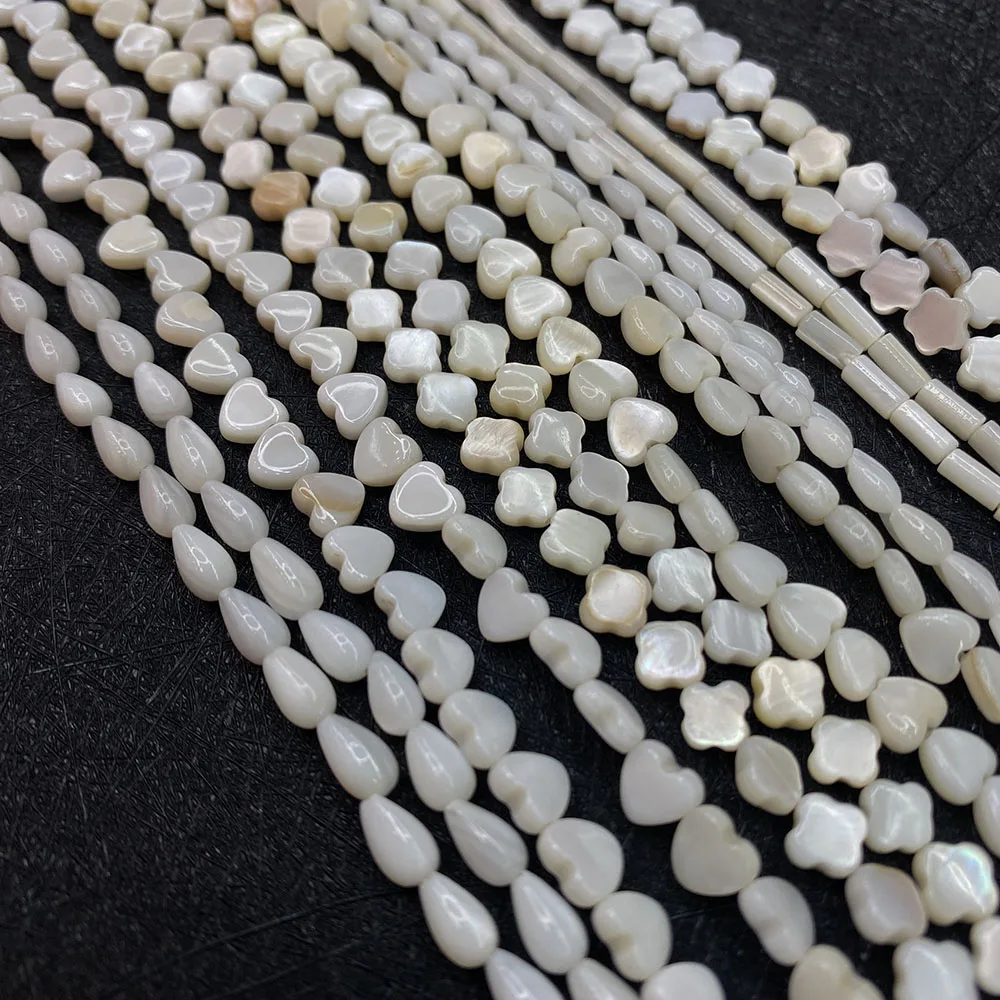 Wholesale White Faceted Shell Beads Natural Freshwater Pearl Beads for  Jewelry Making DIY Bracelet Necklace Handmade Accessories - AliExpress