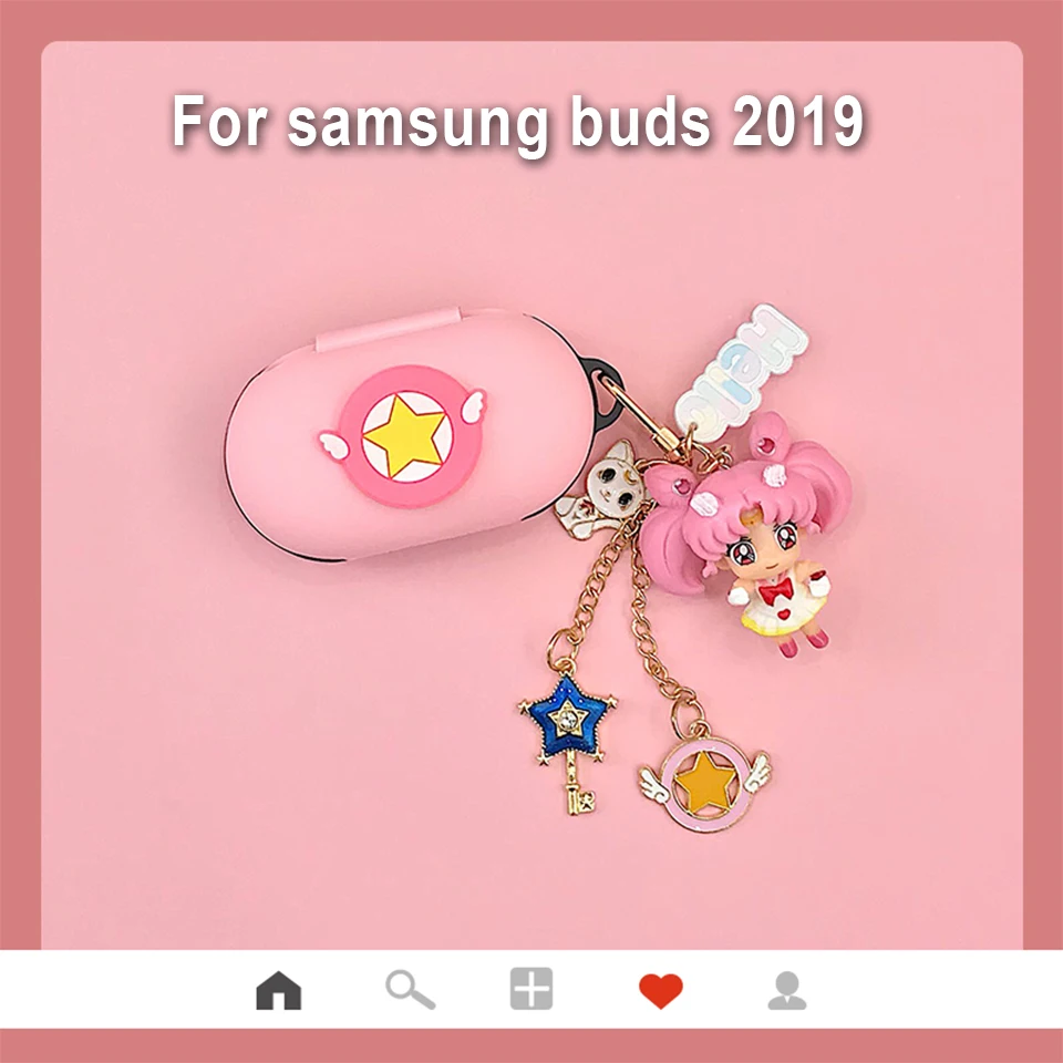 Милый силиконовый чехол для samsung Galaxy Buds, чехол для зарядки, защитный чехол, Bluetooth наушники, мультяшная сумка для девочек