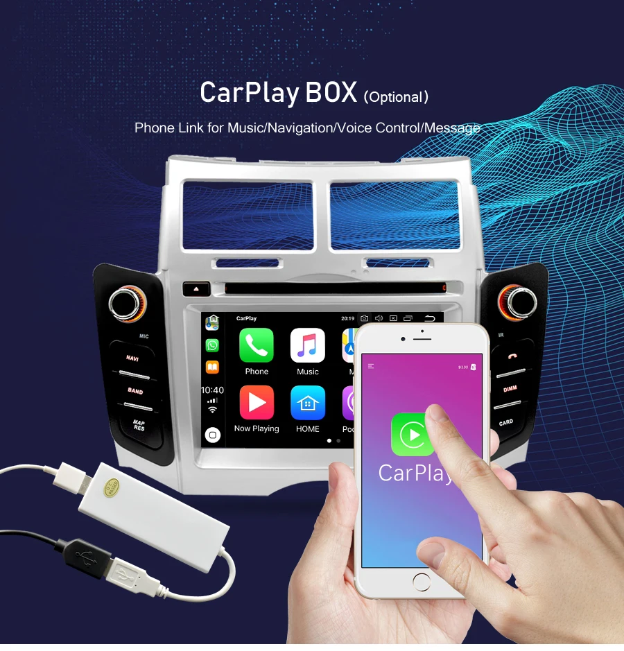 Best IPS Android 9.0 Car DVD player GPS Navigation Multimedia Stereo For Toyota Yaris 2005-2011 Auto Radio Audio Bluetooth Headunit 8
