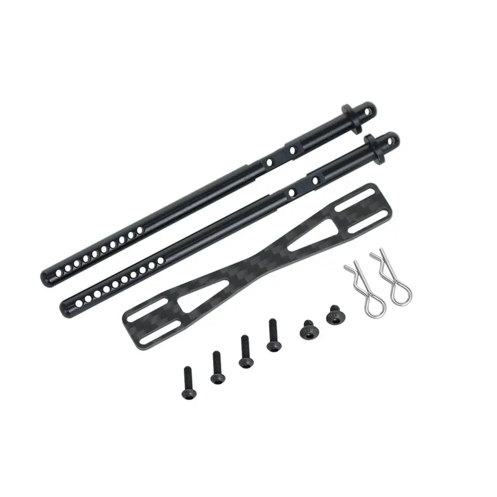 

HobbyLane Alloy Carbon Rear Body Post Mount with Clip for Axial SCX10 II 90046 RC Crawler