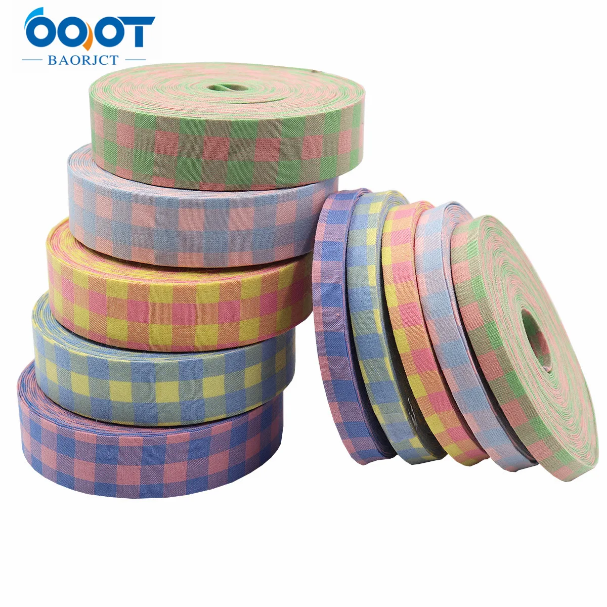 

Double-Sided Lattice Thicken Cloth Ribbon 5Yards M-21623-938 38MM DIY Crafts Hairclip Apparel Accessories And Sewing Decorations