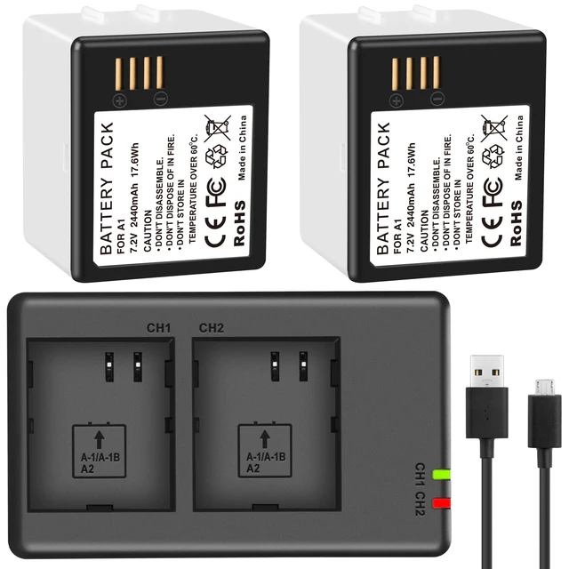 Arlo Doorbell Camera 2x A-2 Battery For Arlo Go VMA4410, VML4030