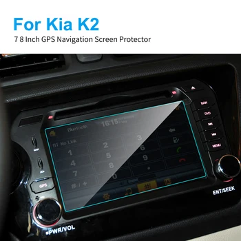 

7 8 Inch Car Screen Protector Car GPS Navigation HD Clear Media Touch Tempered Glass Protective Film for Kia K2 Car Accessories