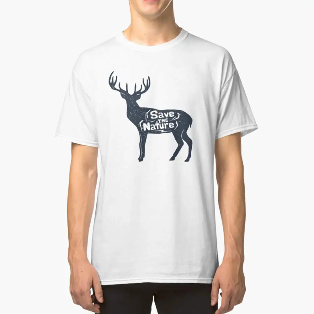 Save the Nature Deer Классическая футболка премиум класса Толстовка для мужчин женщин