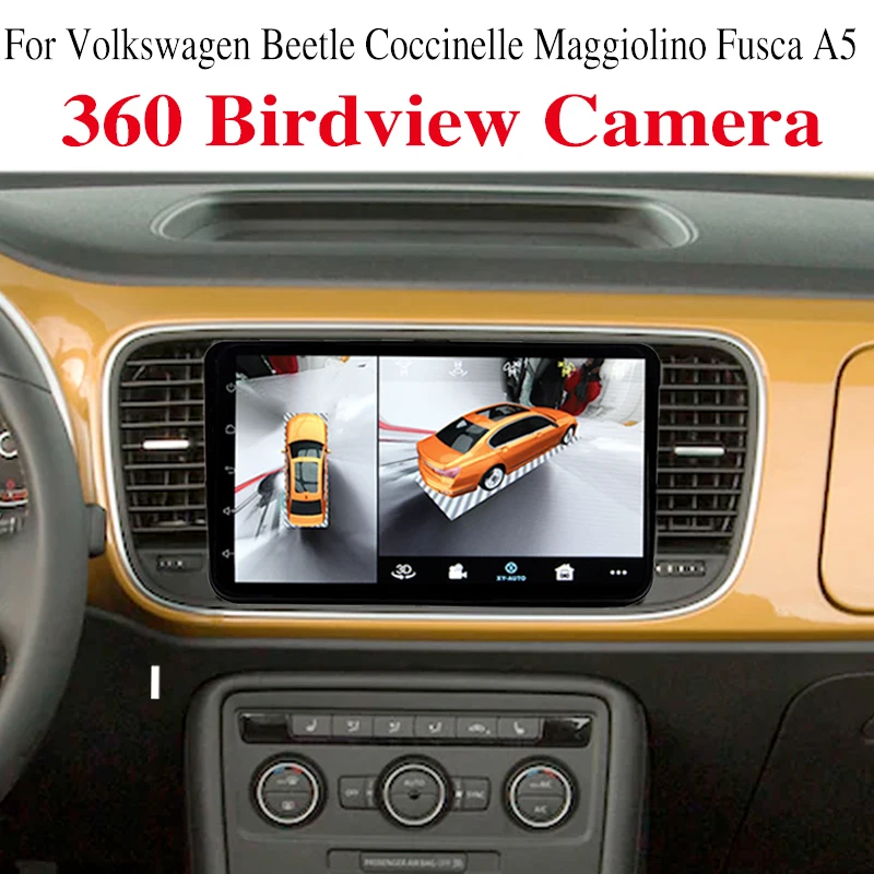 Per Volkswagen Vw Beetle Coccinelle Maggiolino Fusca A5 Dvr 360 Birdview Around 4G System Car Audio Navigation Stereo Carplay