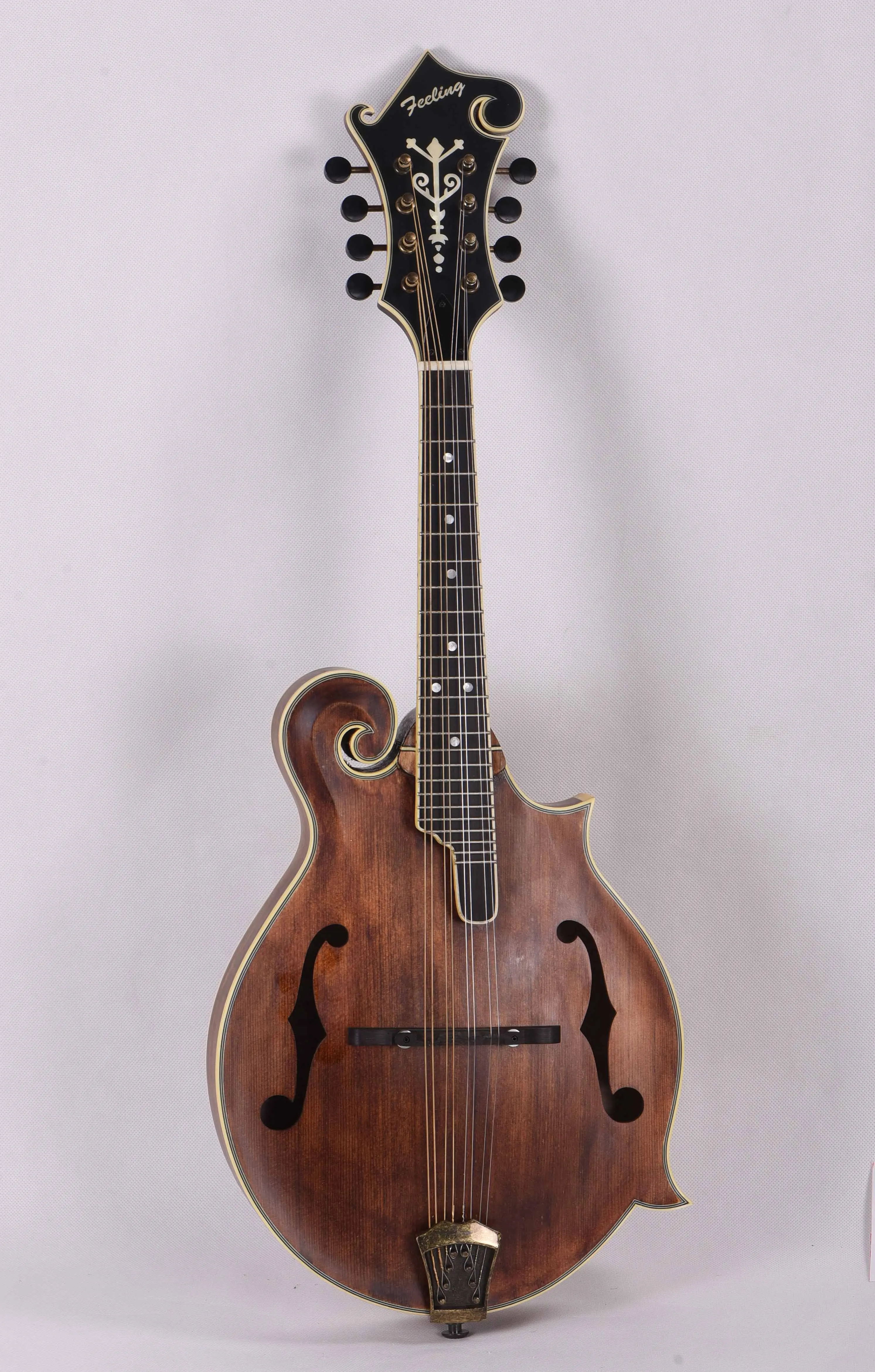 Feeling Handmade F style mandolin Solid Spruce top FM-F90DF, OEM Service, Free Shipping afbeelding