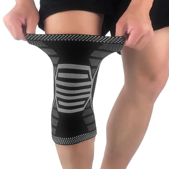 

1pc Men Women Compression Sleeve Sports Knee Brace Support Cycling Meniscus Tear Running Elastic Workout Basketball Pain Relief