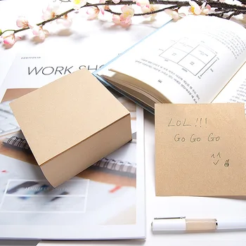 

400 sheets white brown thicker memo pad sticky notes note pad paper