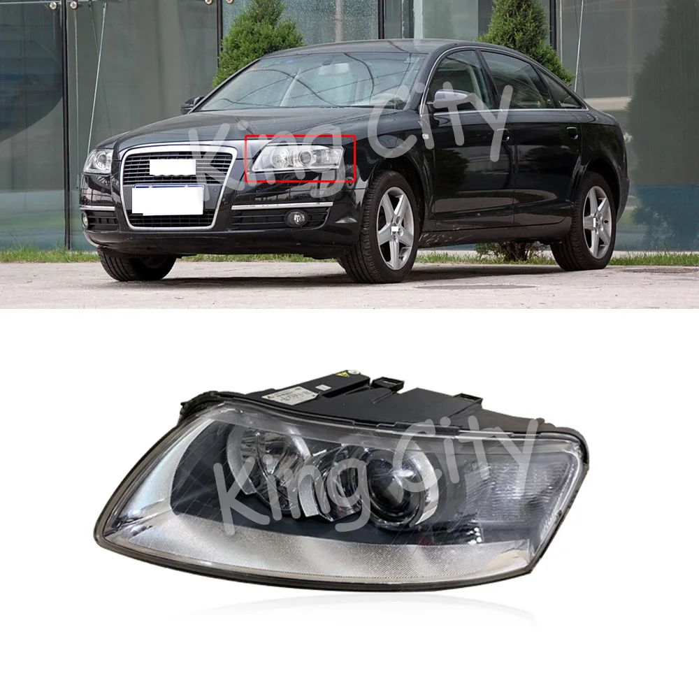 CAPQX для AUDI A6L 2005-2008 галогенный или HID передний головной светильник налобный фонарь налобный светильник