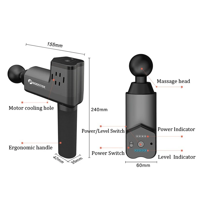 Усилитель т мышечный массажный пистолет высокочастотная вибрация массажный терагун Расслабление тела Массажер для облегчения боли