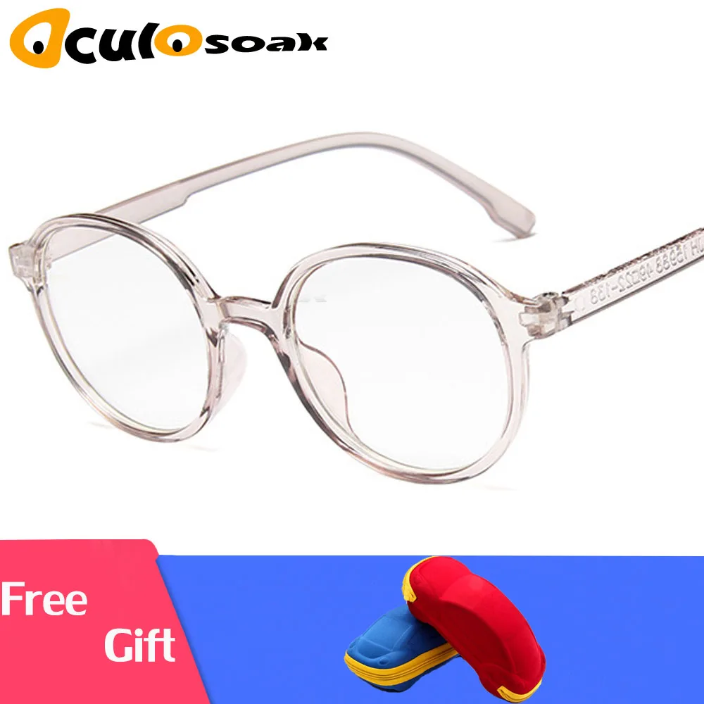 

2019 Fashion Women Glasses Frame Men Eyeglasses Frame Vintage Round Clear Lens Glasses Optical Spectacle Frame with box