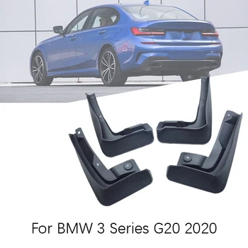 

Set of 4 car Front and Rear Splash Guard Mud Flaps mudguards fender For BMW 3 series G20 2020 car Accessories