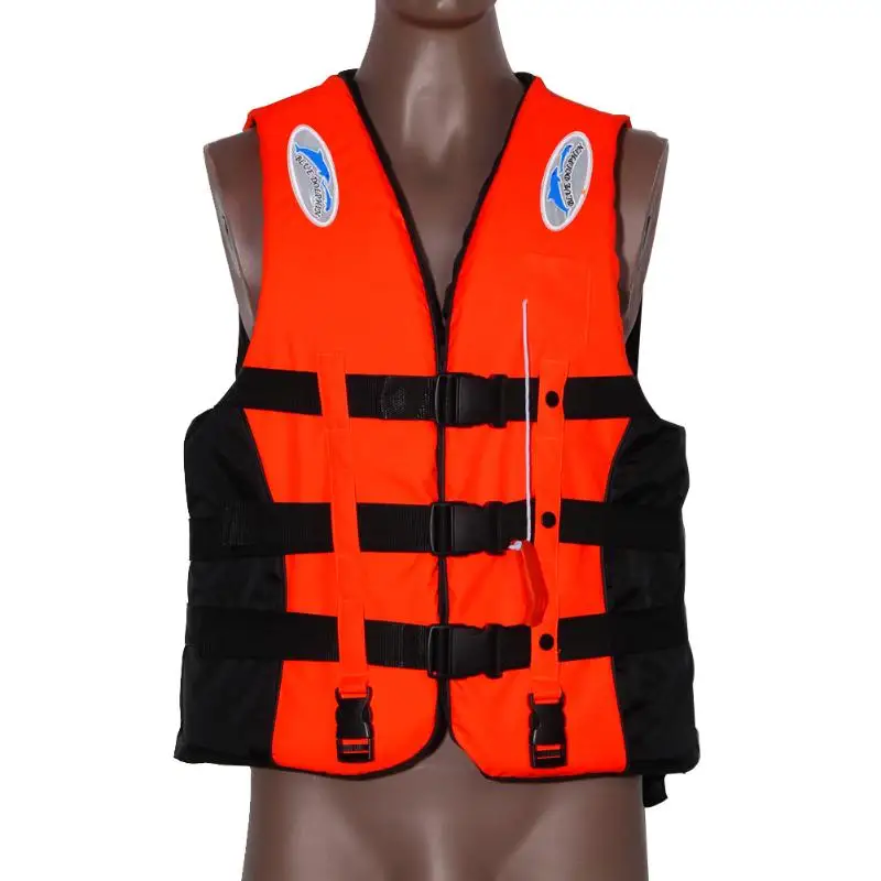 

Polyester Adult Life Vest Jacket Swimming Boating Drifting Life Vest with Whistle Water Sports Safety Man Jacket Feminina Mujer