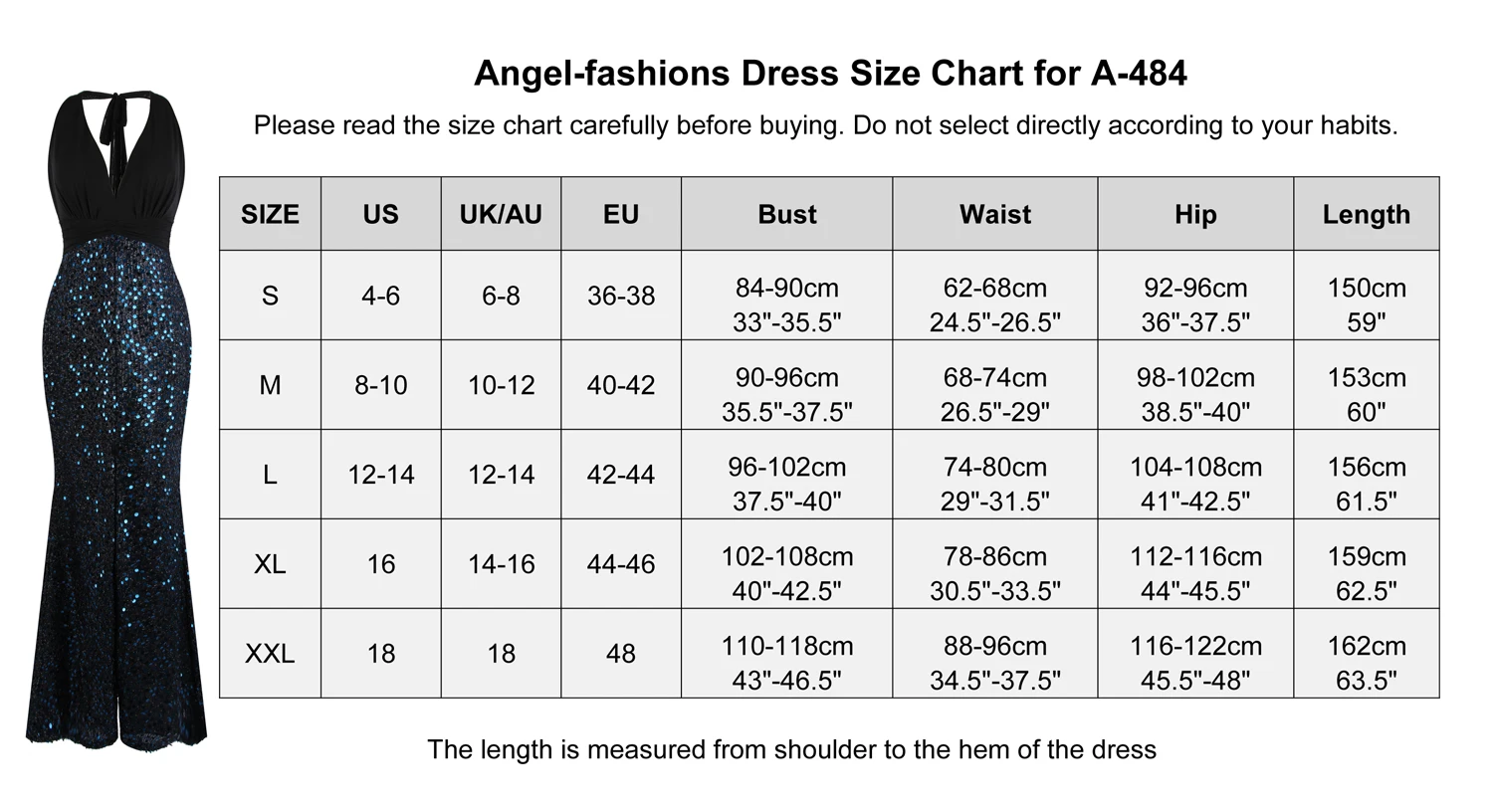 Angel-Fashion, женское вечернее платье с лямкой на шее, длинное, плиссированное, с разрезом, синие, с блестками, вечерние платья, официальные, черные, 484