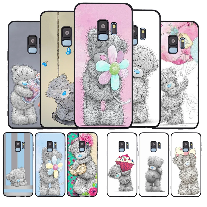 Мягкий чехол Tatty Teddy Me To You Bear для Samsung S20 S10 S9 S8 S7 S6 EDGE Plus Lite Note 8 9 10 A7 A8 A9 черные чехлы |