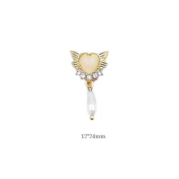 New Design Nail Art Pendants Charms Tassels AB Butterfly Magic Crown Diamonds Luxury Christ Angel Nail Dangle Ornaments 3D
