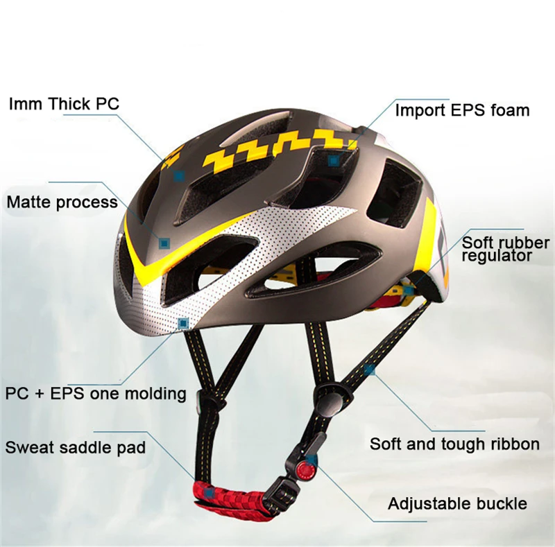 Мужская/Женская интегрально-формованная Велосипедная езда шлем велосипед протектор взрослых велосипед EPS+ PC Регулируемый Размер 6 цветов