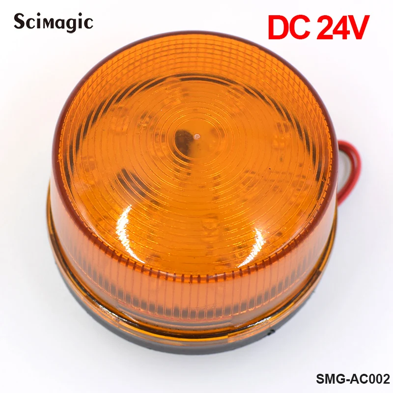 Signal Strobe Flashing Lamp LED Gate Flashing Light Alarm DC 12V or 24V For Swing Sliding Gate Opener/Barrier emergency warning lamp warning beacon light warning light security flashing light