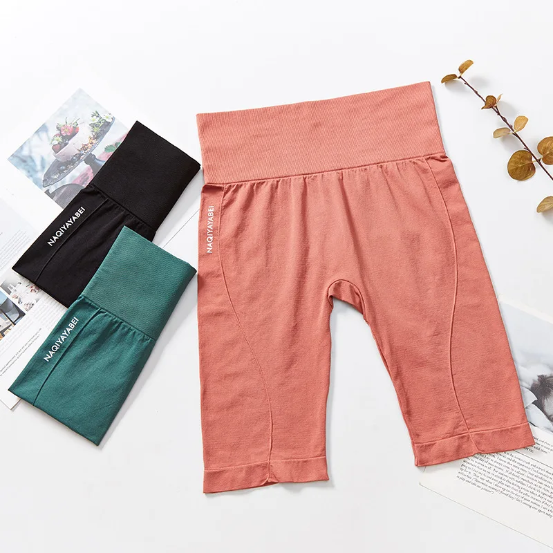High waist yoga shorts for women 