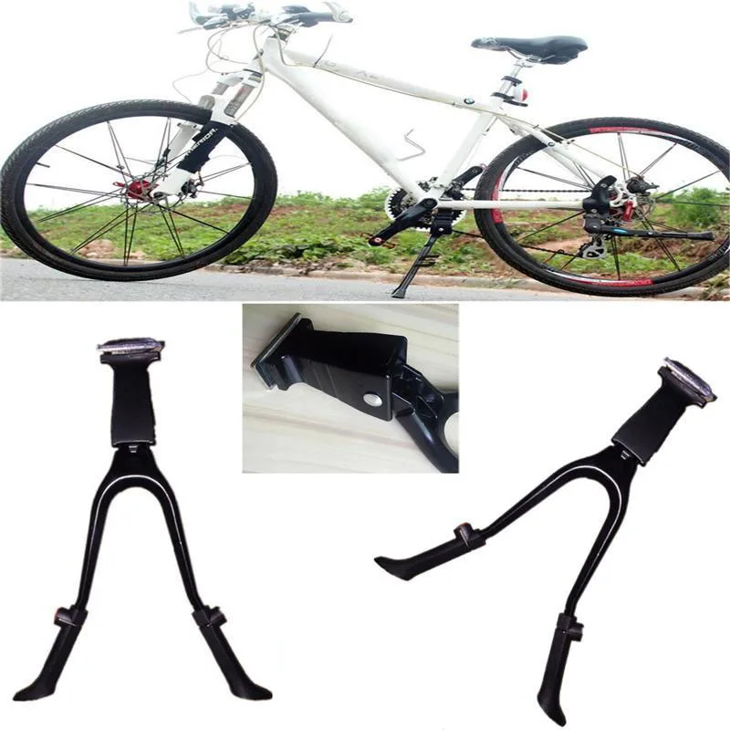 Double Leg Mtb Bicycle Bike Kickstand Parking Rack Mountain Bike Black Support Side Kick Stand Foot Brace