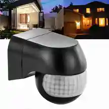 Capteur de mouvement infrarouge PIR automatique, 110v ~ 230v, minuterie rotative à 180 degrés pour l'extérieur, interrupteur d'éclairage