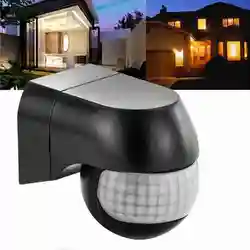 Motion Sensor 110v~230v Motion Automatic Infrared PIR Sensor 180 Degree Rotating Outdoor Timer Light Switch