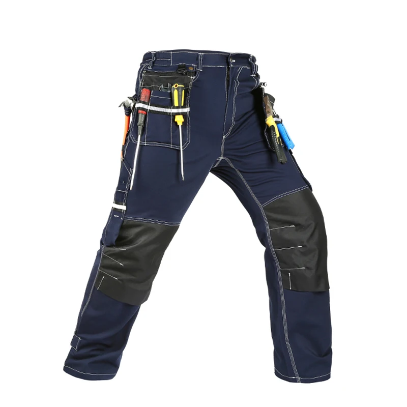 FASHIO FF Mens Construction Cordura Knee Reinforcement Workwear Trousers Utility Work Pant 