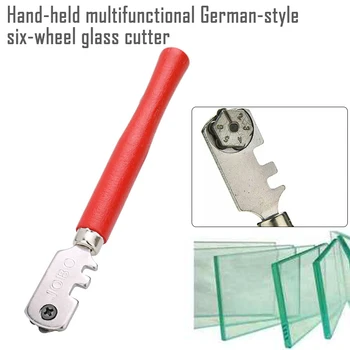 

1pcs 130mm Multifunction German-Style Professional Portable Diamond Tipped Glass Tile Cutter Window Craft For Hand Tool