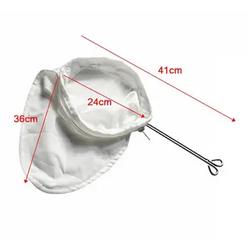 Reusable Fabric Mesh Filter Nut Milk Bag Colander Strainer for Soybean Juice Herb Tea Cold Brew Drip Coffee Filter Kitchen Tool 9