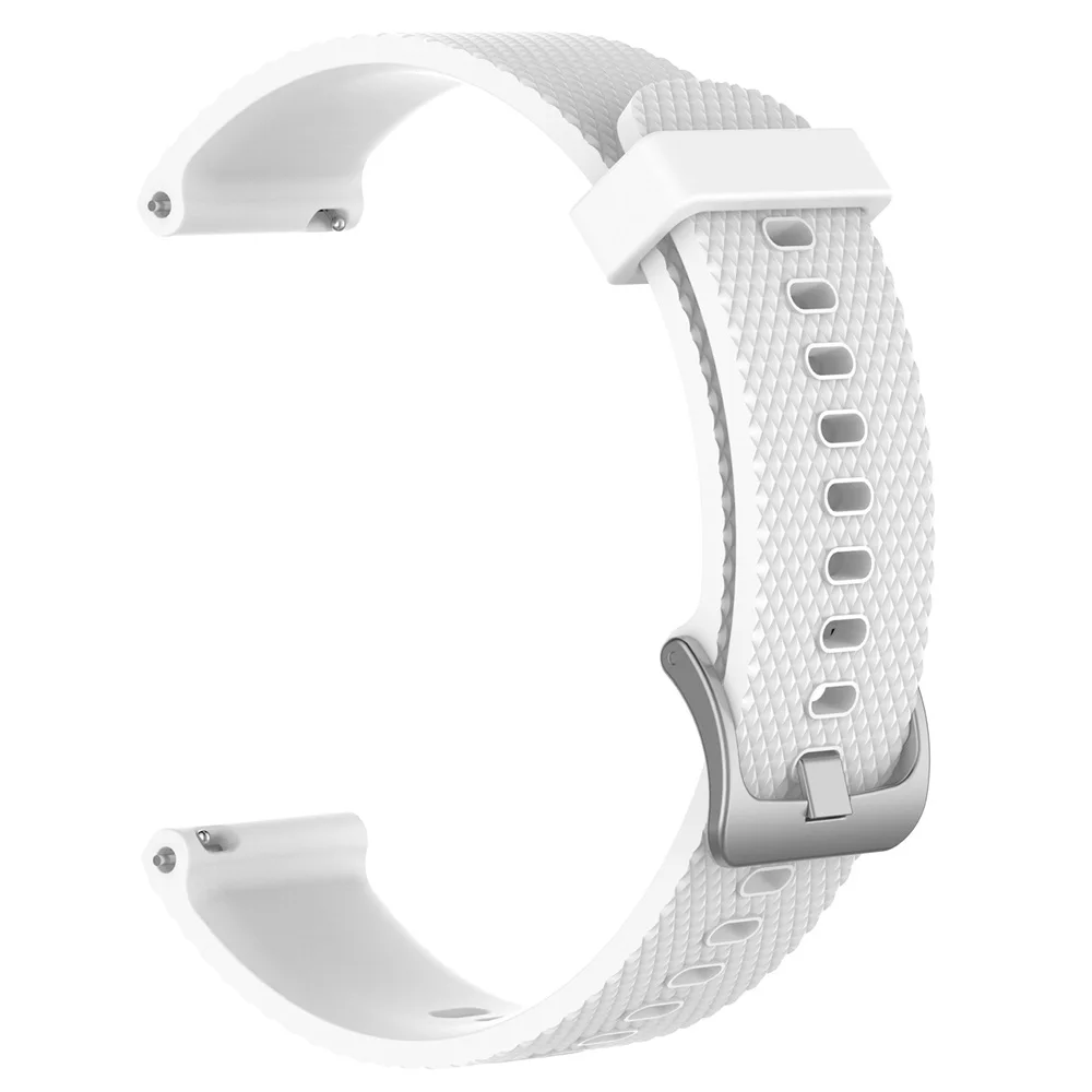 Ремешок для часов Huami Amazfit GTR 47 мм ремешок Смарт часы ремешок дышащие силиконовые браслеты мягкий пояс для полярных Vantage M браслеты - Цвет: Белый