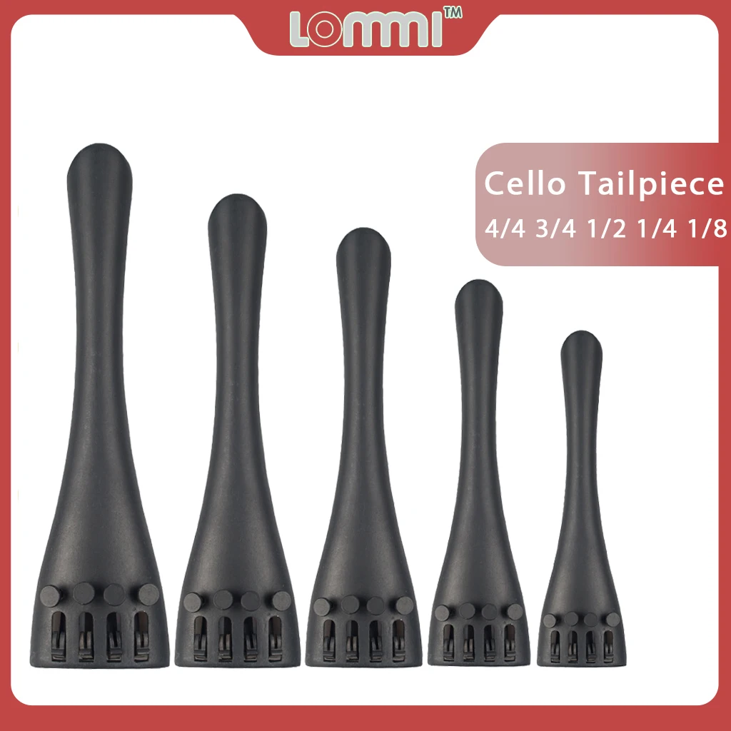 LOMMI 4/4 3/4 1/2 1/4 1/8 Cello Tailpiece Aluminum Alloy Tailpiece Adjustable Tailgut For Acoustic Cello & Electric Making