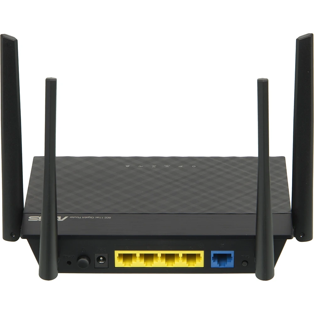 Роутер беспроводной Asus RT-AC58U AC1300 10/100/1000BASE-TX/4G ready черный