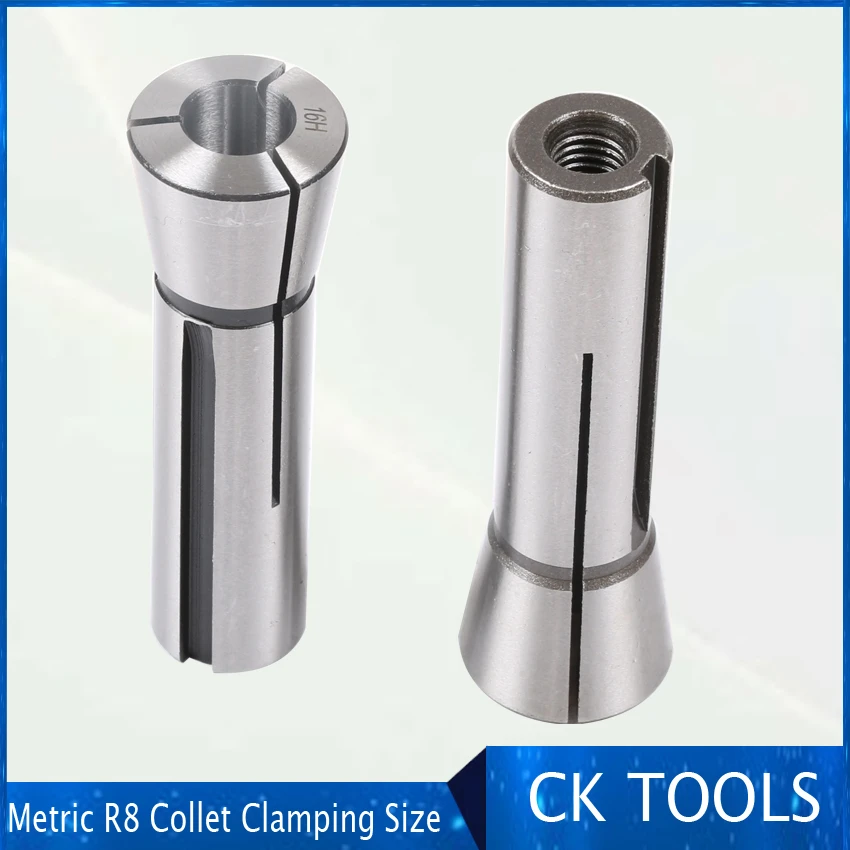 1Pcs Metric R8 Collet Clamping Size 12mm 65Mn Steel Collet Chuck for