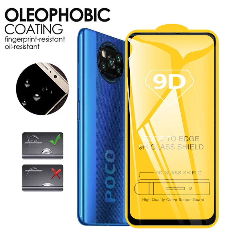 6.67'' poco f5 pro 9H panzerglas poco x3 pro protector for xiaomi poco x 3  pro folie poco x3 nfc gehärtetem glas für poco x5 pro - AliExpress