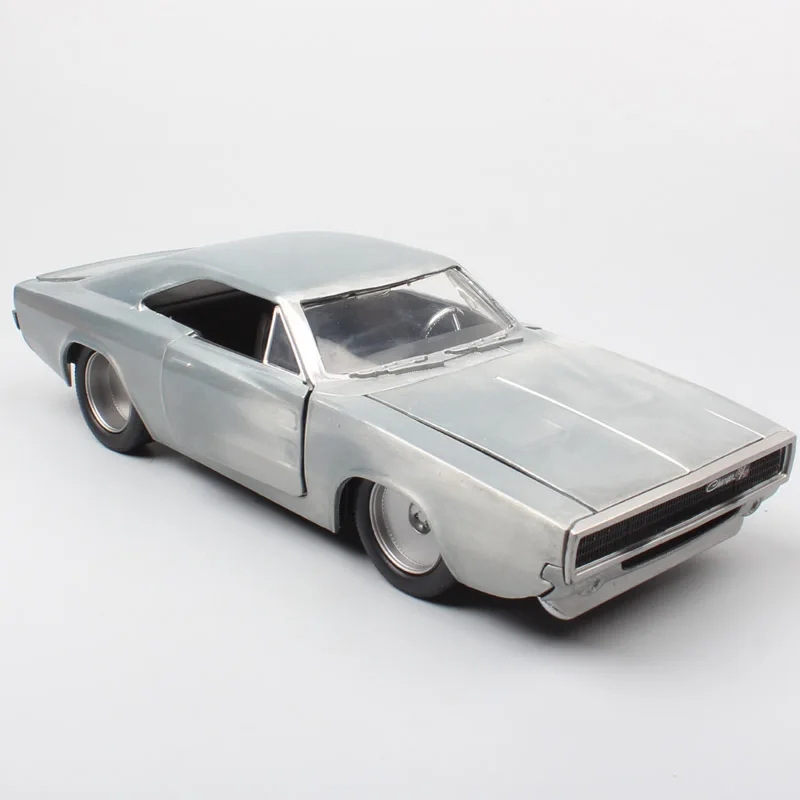 Boys Classic 1:24 Scale 1968 Chrysler Dodge Charger R/T Fitted Diecasts & Toy Vehicles Muscle Car Model Toy Furious 7 Hobby Gift 1 32 scale jada 2011 dodge challenger srt8 diecasts