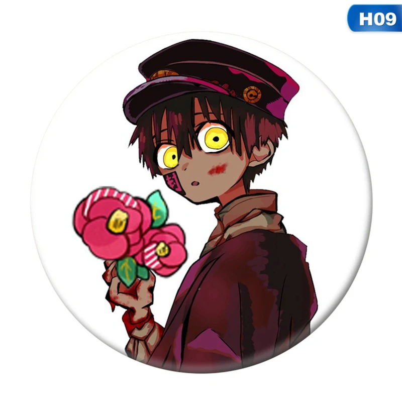 Toilet-Bound Hanako-kun Anime Badges On A Backpack Anime Icons Pins Badge Decoration Brooches Metal Badges For Clothes DIY vampire costume women Cosplay Costumes