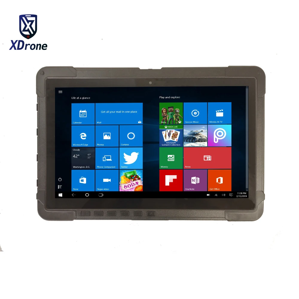 US $720.86 116 inch Tablet 2 in 1 ultrabook Laptop Tablet with keyboard Rugged Windows Military Computer Intel Celeron 4G RAM 128GB SSD