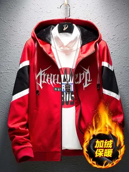 

Fashionable Weiyi Men's Winter's Corduroy Thickened with Hooded Loose Young Students Sweatshirts Cotton Men 2019 New GG50wy