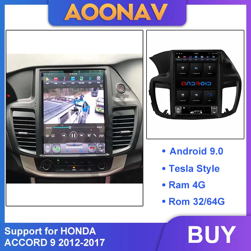 Android автомобильный Радио мультимедийный плеер для HONDA ACCORD 9 2012-2017 Стерео Авторадио